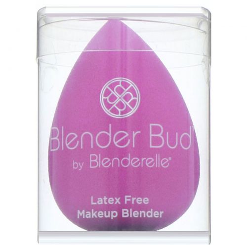 Blenderelle, Blender Bud, безлатексный спонж для макияжа, розовый, 1 шт.