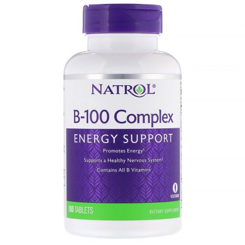 Natrol, Комплекс B-100, 100 таблеток