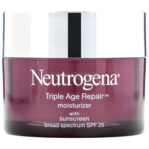Neutrogena, Triple Age Repair, Moisturizer with Sunscreen, Broad Spectrum SPF 25, 1.7 oz (48 g)