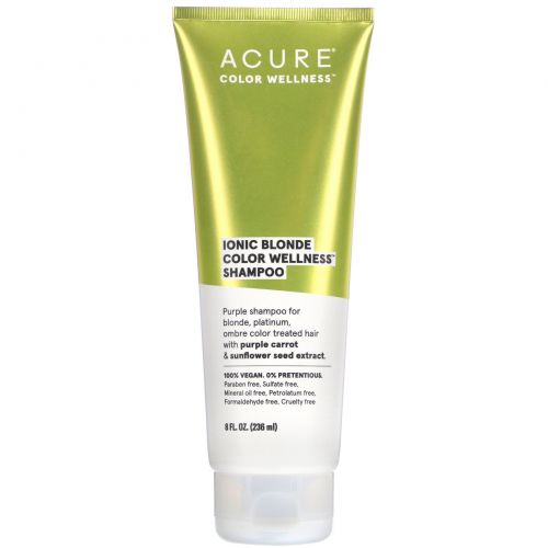 Acure, Ionic Blonde Color Wellness Shampoo, 8 fl oz (236 ml)