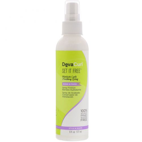 DevaCurl, Set It Free, спрей-финиш, удерживающий влагу, 177 мл