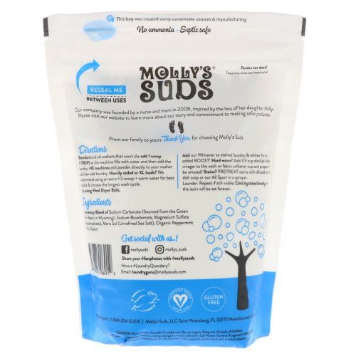 Molly's Suds, Laundry Powder, 70 Loads, 41.8 oz (1.18 KGS)