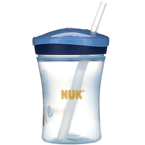 NUK, Evolution Straw Cup, Blue, 12+ Months, 1 Cup, 8 oz (240 ml)