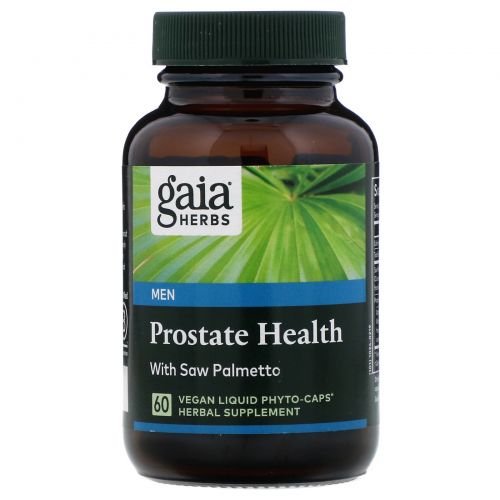 Gaia Herbs, Здоровье простаты, 60 жидких вегетарианских фито-капсул