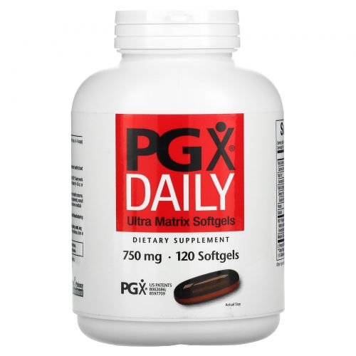 Natural Factors, PGX Daily, Гелевые капсулы Ultra Matrix, 750 мг, 120 гелевых капсул