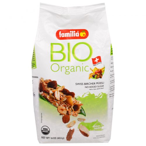 Familia, Bio Organic, Швейцарские Мюсли Бирхер, 16 унций (453 г)