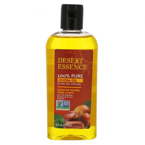 Desert Essence, 100% масло жожоба, 4 жидких унций (118 мл)