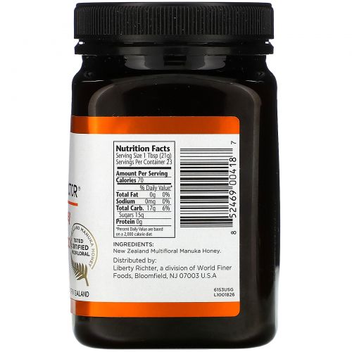 Manuka Doctor, Apiwellness, Био Активный Манука Мед, 10+, 1,1 фунта (500 г)