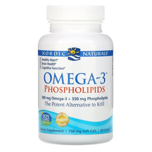 Nordic Naturals, Omega-3 Phospholipids, 60 Soft Gels