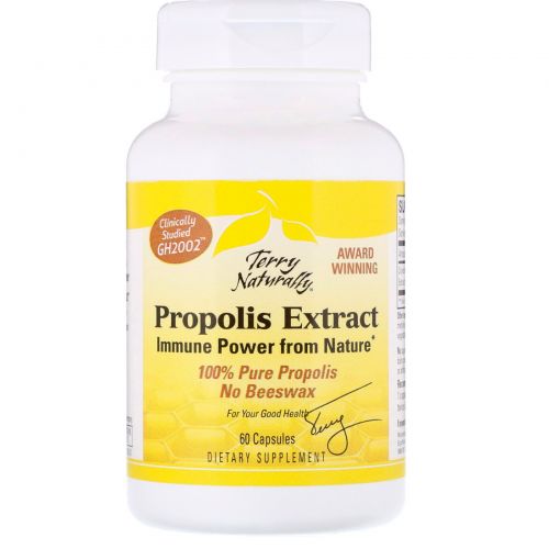 EuroPharma, Terry Naturally, Propolis Extract, 60 Capsules