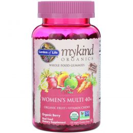 Garden of Life, Mykind Organics, Women's Multi 40+, Organic Berry, 120 Gummy Drops
