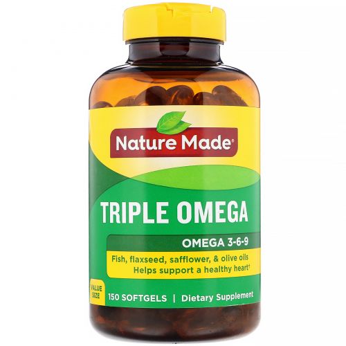 Nature Made, Triple Omega , 150 Liquid Softgels