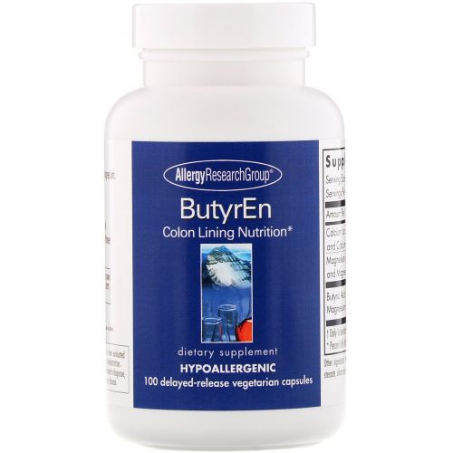 Allergy Research Group, ButyrEn, Масляная кислота 100 таблеток