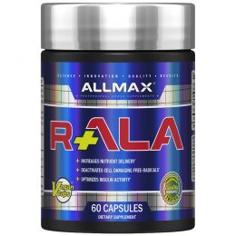 ALLMAX Nutrition, R+ альфа-липоевая кислота (макс. потенция R+ALA), 150 мг, 60 капсул