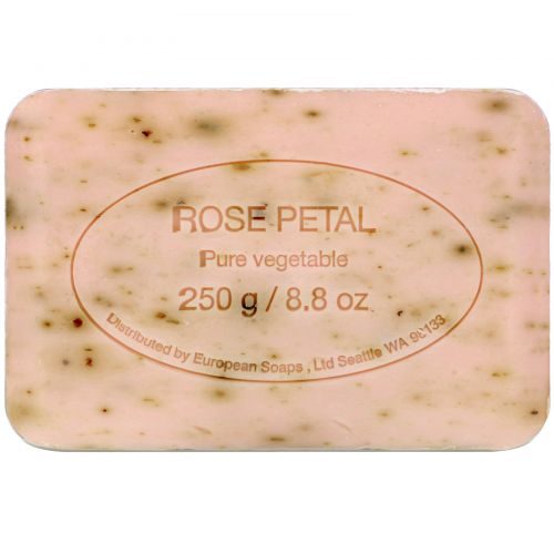 European Soaps, LLC, Мыло Pre de Provence с лепестками роз, 8.8 унций (250 г)