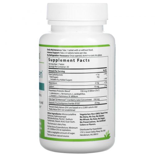 Hyperbiotics, PRO-Women. The Perfect Probiotics for Women's Health,, 5 Billion CFU', 30 Tablets