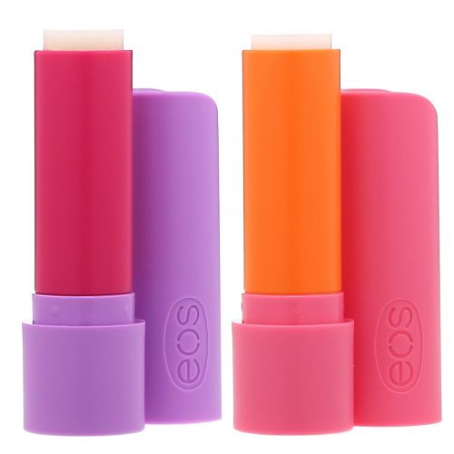 EOS, Super Soft Shea Lip Balm, Strawberry Peach & Toasted Marshmallow, 2 Pack,  0.14 oz (4 g) Each