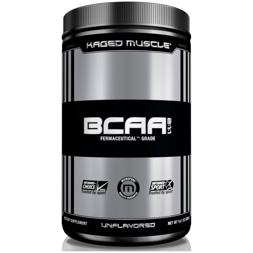 KagedMuscle, Аминокислоты с разветвленными боковыми цепями (BCAA) в соотношении 2:1:1, без ароматизаторов, 14,1 унции (400 г)