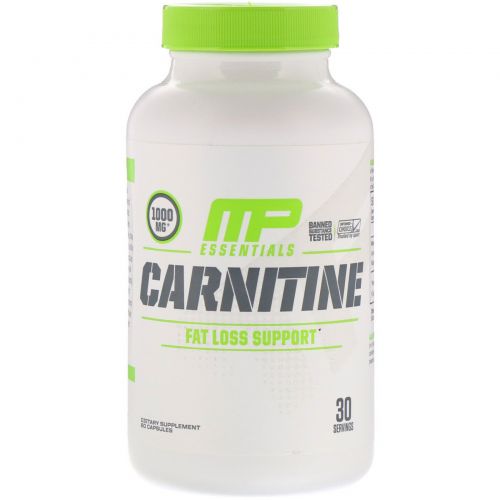 MusclePharm, Essentials, Carnitine, 1000 mg, 60 Capsule