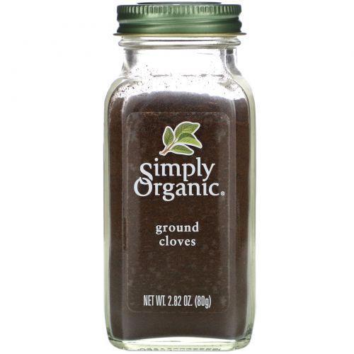 Simply Organic, Молотая гвоздика, 2,82 унций (80 г)