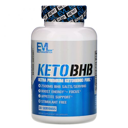 EVLution Nutrition, Keto BHB, 120 капсул