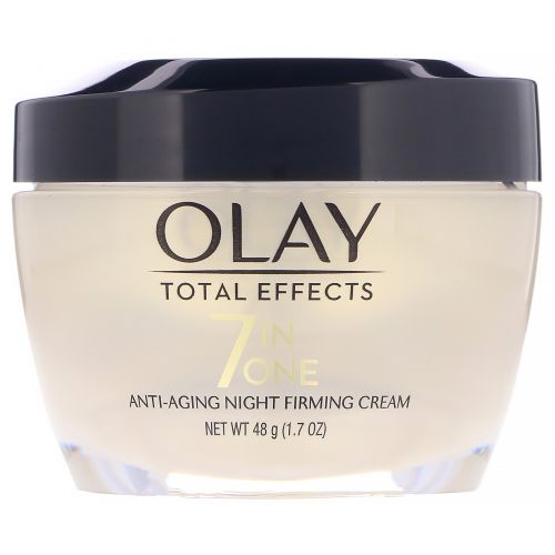 Olay, Total Effects, 7 в 1, антивозрастной укрепляющий ночной крем, 48 г (1,7 унции)