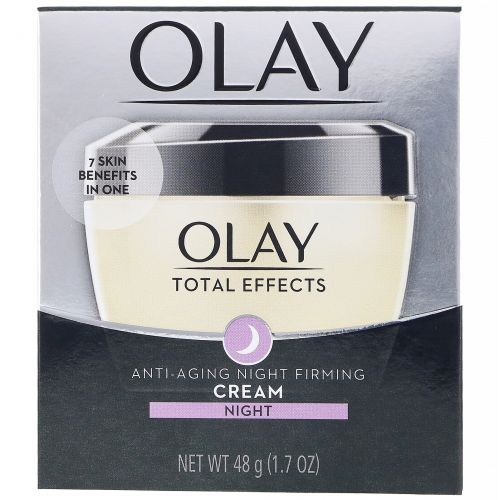 Olay, Total Effects, 7 в 1, антивозрастной укрепляющий ночной крем, 48 г (1,7 унции)