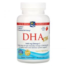 Nordic Naturals, DHA Xtra, Strawberry, 1000 mg, 60 Softgels