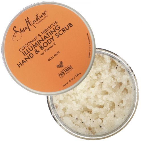 SheaMoisture, Illuminating Hand & Body Scrub, Coconut & Hibiscus, 12 oz (340 g)