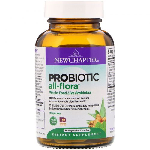 New Chapter, Probiotic All-Flora, 30 Vegetarian Capsules