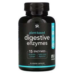 Sports Research, Digestive Enzymes, Plant-Based, 90 Veggie Capsules