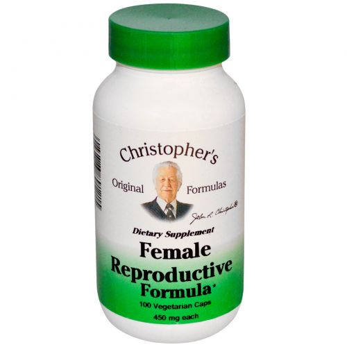 Christopher's Original Formulas, Женская репродуктивная формула, 450 мг, 100 капсул