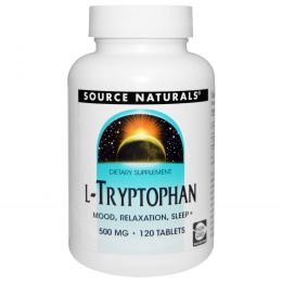 Source Naturals, L-триптофан, 500 мг, 120 таблеток