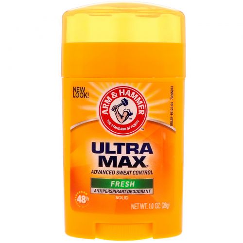 Arm & Hammer, UltraMax, Antiperspirant Solid Deodorant, Fresh, 1.0 oz (28 g)