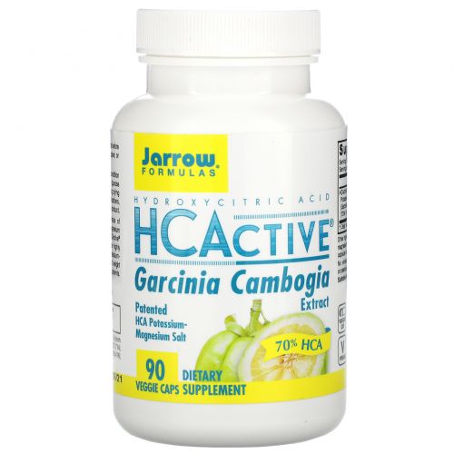 Jarrow Formulas, HCActive, экстракт гарцинии камбоджийской, 90 овощных капсул