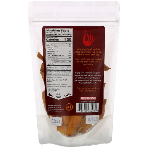 Equal Exchange, Organic Dried Mango, 5 oz (142 g)