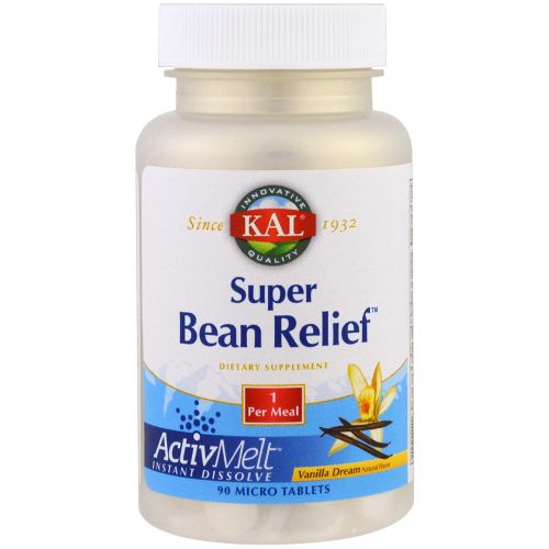 KAL, Super Bean Relief, ванильный сон, 90 микротаблеток