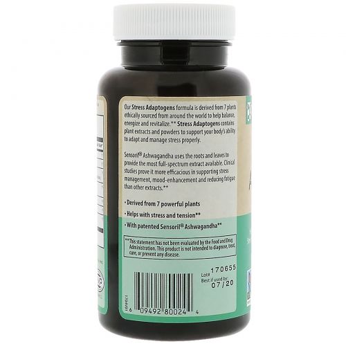 MRM, Stress Adaptogens , 60 Vegan Capsules