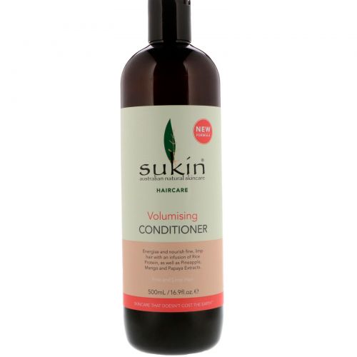 Sukin, Volumising Conditioner, Fine and Limp Hair, 16.9 fl oz (500 ml)