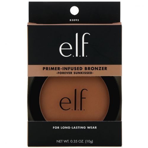 E.L.F., Primer-Infused Bronzer, бронзер с праймером, оттенок Forever Sunkissed, 10 г (0,35 унции)