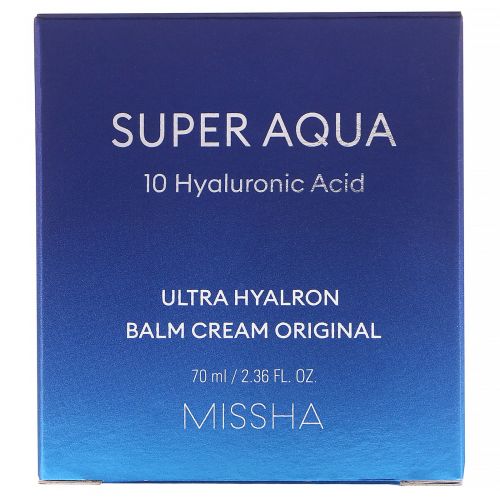 Missha, Super Aqua, Ultra Hyalron Balm Cream Original, 2.36 fl oz (70 ml)