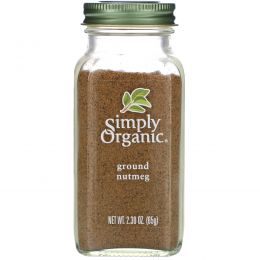 Simply Organic, Молотый мускатный орех, 2,30 унции (65 г)