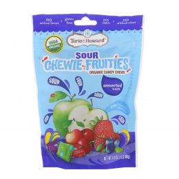 Torie & Howard, Органический продукт, Кислые жевательные фруктовые конфеты, Ассорти вкусов, 4 унц. (113,40 г)