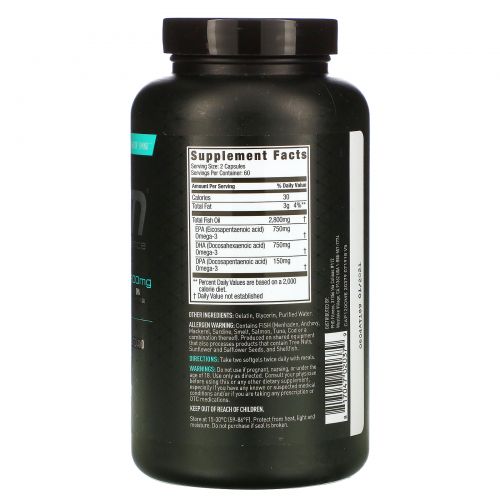 JYM Supplement Science, Omega-3, 120 Softgels