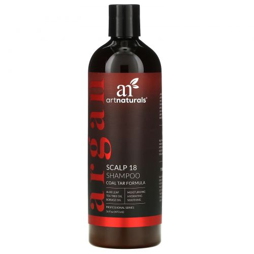 Artnaturals, Лекарственный шампунь Scalp 18 с дегтем, 16 жидких унций (473 мл)