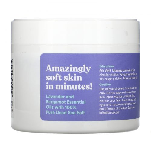 Asutra, Scrub The Day Away, Exfoliating Body Scrub, Soothing Lavender, 12 oz (350 g)