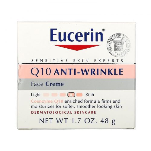 Eucerin, Крем для лица против морщин Q10, 48г (1,7 унции)