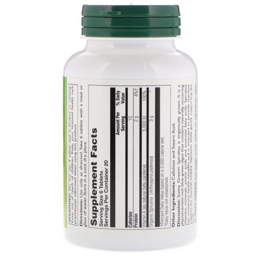 Sunny Green, Spirulina, 120 Tablets