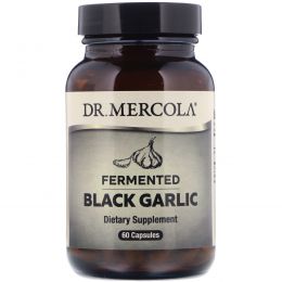Dr. Mercola, Премиум добавки,  ферментированный черный чеснок, 60 капсул