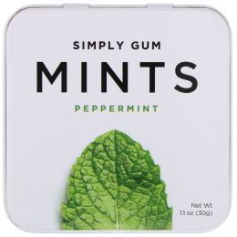 Simply Gum, Мятные конфеты, перечная мята, 30 г